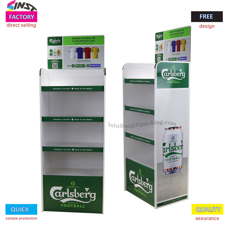 Beer corrugated display rack