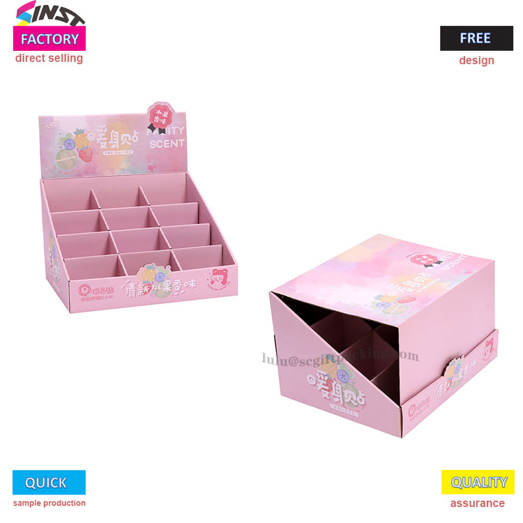Book Desktop Cardboard Display Box PDQ Box